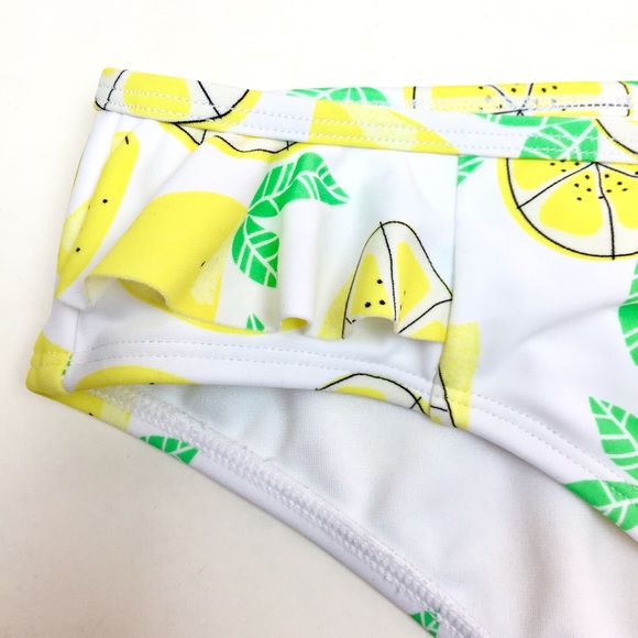 Lolli Citrus Lemons Yellow Cheeky Swim Bottom XL - Picture 3 of 7